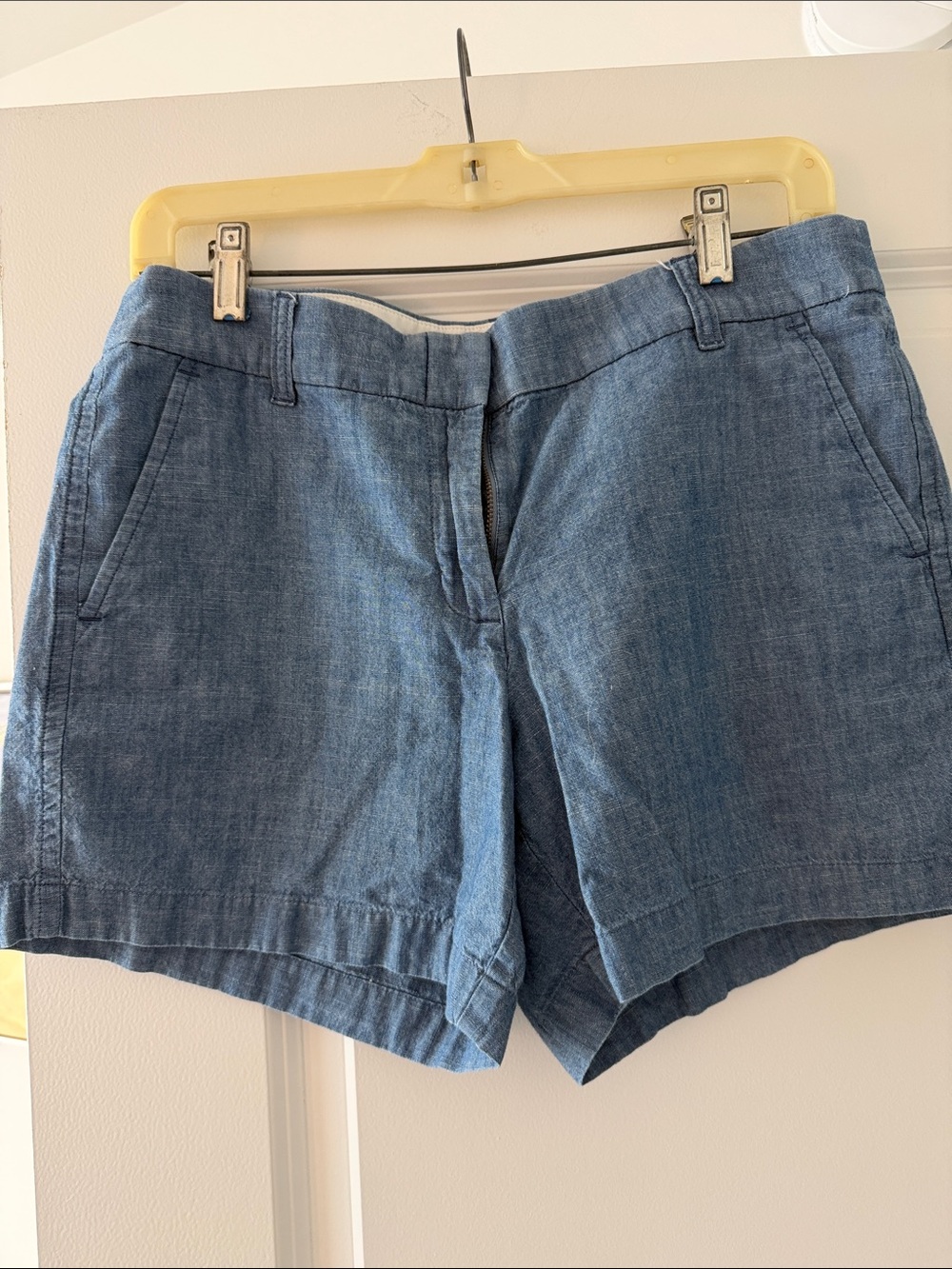 J. Crew Light Chambray Shorts - Pale Blue